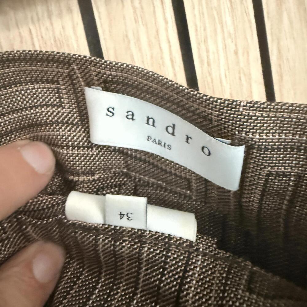 294 Sandro Gael Pleated Jacquard Skort (Size S, EUC) - Picture 9 of 9